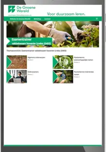 Examentrainer  vakbekwaam hovenier (niveau 3)