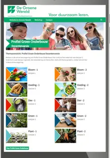 Profiel Groen onderbouw - docent