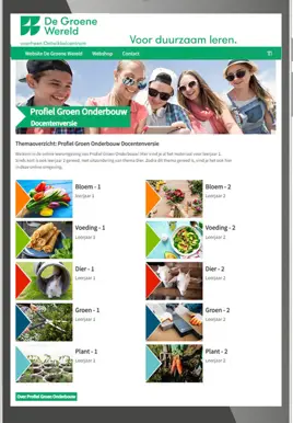 Profiel Groen onderbouw - docent