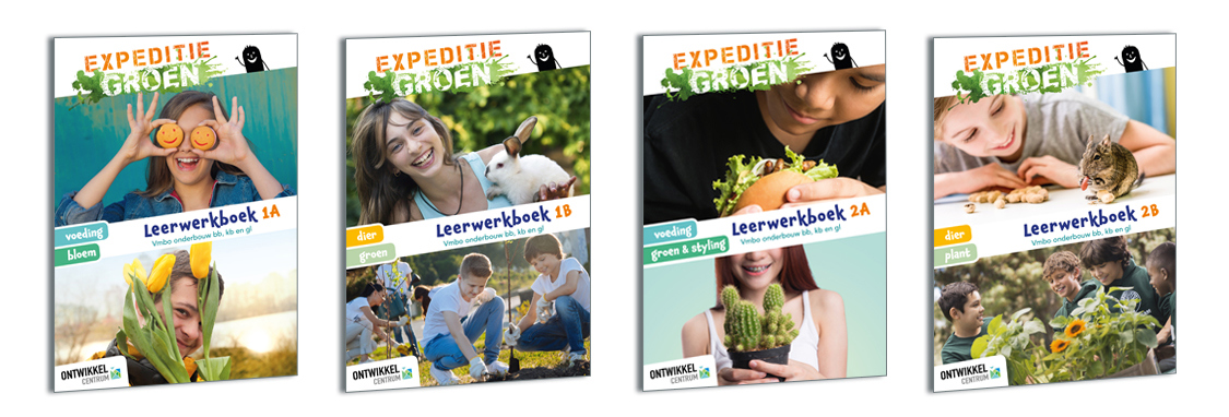 Omslagen Expeditie Groen boeken