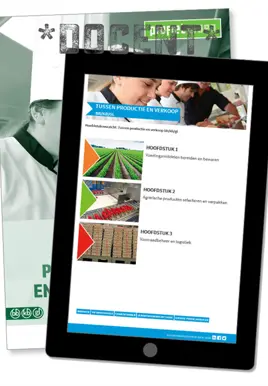 Tussen productie en verkoop online omgeving docent incl. werkboek